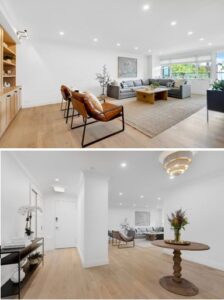 living room remodel after